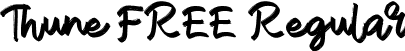 Thune FREE Regular font - Thune FREE.ttf