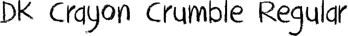 DK Crayon Crumble Regular font - DK Crayon Crumble.ttf
