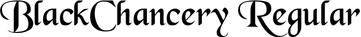 BlackChancery Regular font - BLKCHCRY.TTF