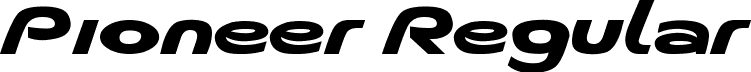 Pioneer Regular font - Musieer.ttf