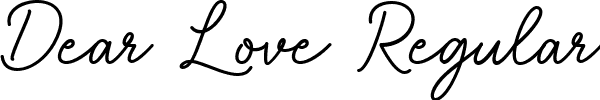 Dear Love Regular font - Dear Love.ttf