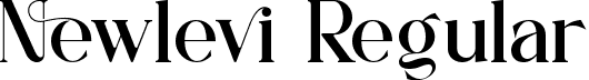 Newlevi Regular font - newlevi.otf