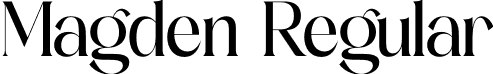 Magden Regular font - Magden-z8303.otf