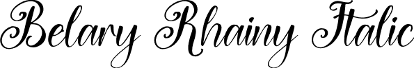 Belary Rhainy Italic font - Belary-Rhainy-Italic.otf