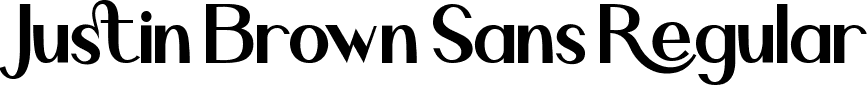 Justin Brown Sans Regular font - Justin-Brown-Sans.ttf