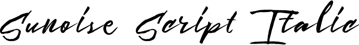 Sunoise Script Italic font - Sunoise Script.otf