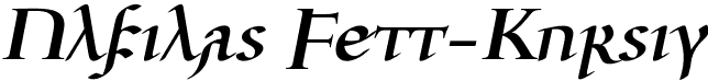 Ulfilas Fett-Kursiv font - Ulfilas II fett kursiv.otf