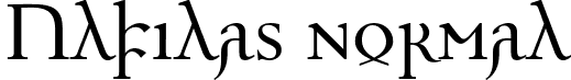 Ulfilas normal font - Ulfilas II normal.otf