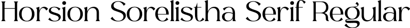 Horsion Sorelistha Serif Regular font - Horsion-Sorelistha-Serif.otf