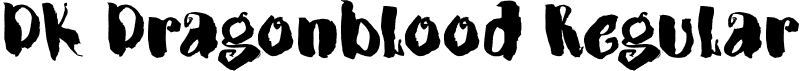 DK Dragonblood Regular font - DK Dragonblood.otf