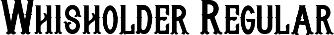 Whisholder Regular font - Whisholder.ttf