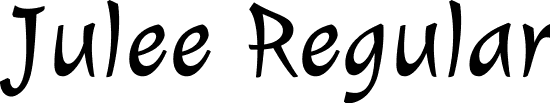 Julee Regular font - Julee-Regular.ttf