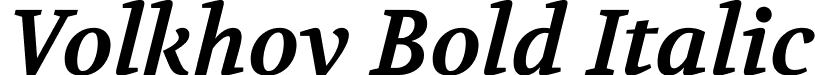 Volkhov Bold Italic font - Volkhov-BoldItalic.ttf