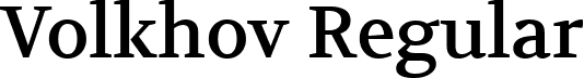 Volkhov Regular font - Volkhov-Regular.ttf