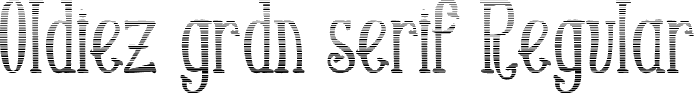 Oldiez grdn serif Regular font - oldiez grdn serif.otf