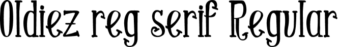 Oldiez reg serif Regular font - oldiez reg serif.ttf