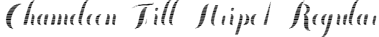 Chameleon Fill Stripe1 Regular font - Chameleon Fill Stripe 1.ttf