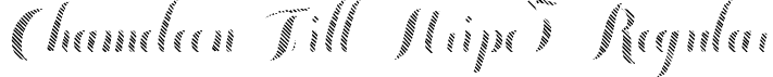 Chameleon Fill Stripe3 Regular font - Chameleon Fill Stripe 3.ttf