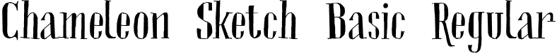 Chameleon Sketch Basic Regular font - Chameleon Sketch Basic.ttf
