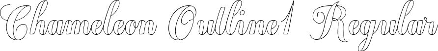 Chameleon Outline1 Regular font - Chameleon Outline 1.ttf