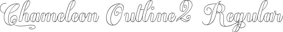 Chameleon Outline2 Regular font - Chameleon Outline 2.ttf