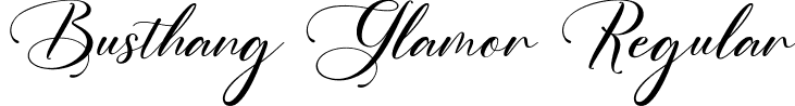 Busthang Glamor Regular font - Busthang Glamor 2.ttf