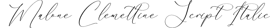 Malone Clemettine Script Italic font - Malone-Clemettine-Script-Italic.otf