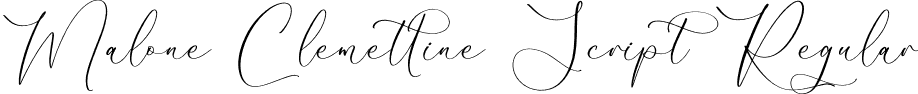 Malone Clemettine Script Regular font - Malone-Clemettine-Script.otf