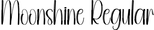 Moonshine Regular font - Moonshine.otf