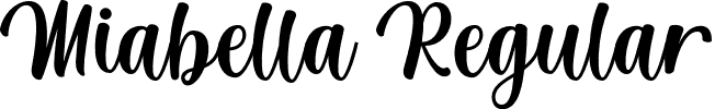 Miabella Regular font - Miabella.otf