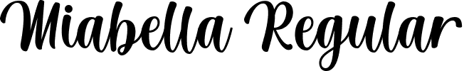 Miabella Regular font - Miabella.ttf