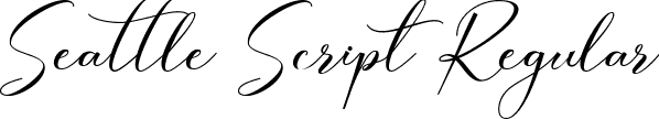 Seattle Script Regular font - Seattle-Script.ttf