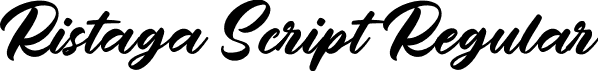 Ristaga Script Regular font - Ristaga-Script.otf