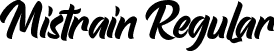 Mistrain Regular font - Mistrain.ttf