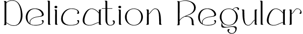 Delication Regular font - Delication.otf