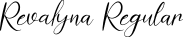 Revalyna Regular font - Revalyna.otf