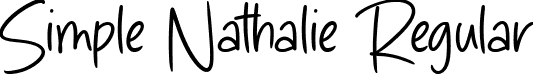 Simple Nathalie Regular font - Simple-Nathalie.otf