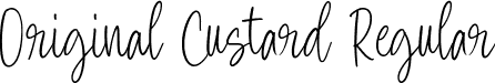 Original Custard Regular font - Original-Custard.otf