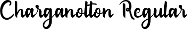 Charganolton Regular font - Charganolton-free.ttf