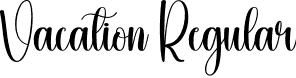 Vacation Regular font - Vacation.otf