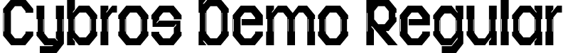 Cybros Demo Regular font - Cybros-Regular.otf