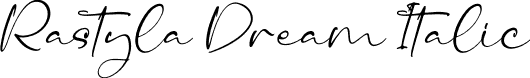 Rastyla Dream Italic font - Rastyla-Dream-Italic.otf