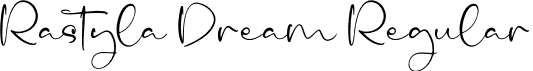 Rastyla Dream Regular font - Rastyla-Dream.otf