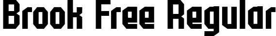 Brook Free Regular font - Brook Free.otf