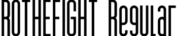 ROTHEFIGHT Regular font - ROTHEFIGHT.otf
