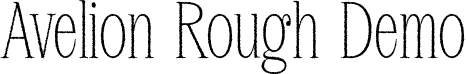 Avelion Rough Demo font - AvelionRough-Regular.otf