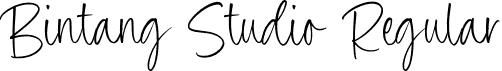 Bintang Studio Regular font - Bintang Studio.otf