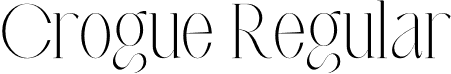 Crogue Regular font - Crogue.ttf