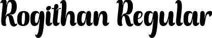 Rogithan Regular font - Rogithan.ttf