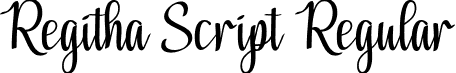 Regitha Script Regular font - Regitha Script.otf